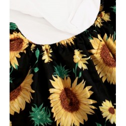 Top de girasol y jean