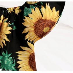 Top de girasol y jean